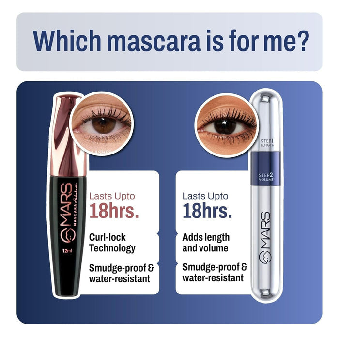 MARS Double Trouble Length and Volume Mascara - 15 ml
