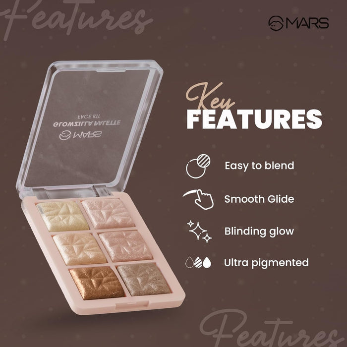 MARS Glowzilla Highlighter Palette 01 - 12g