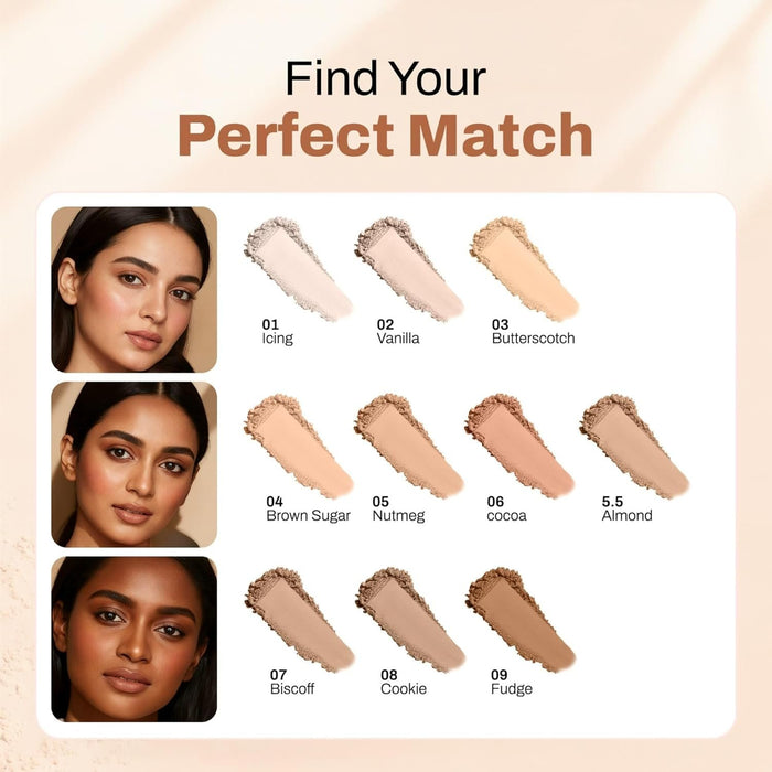 MARS HD Oil Control Compact Powder 8g - 02 Vanilla
