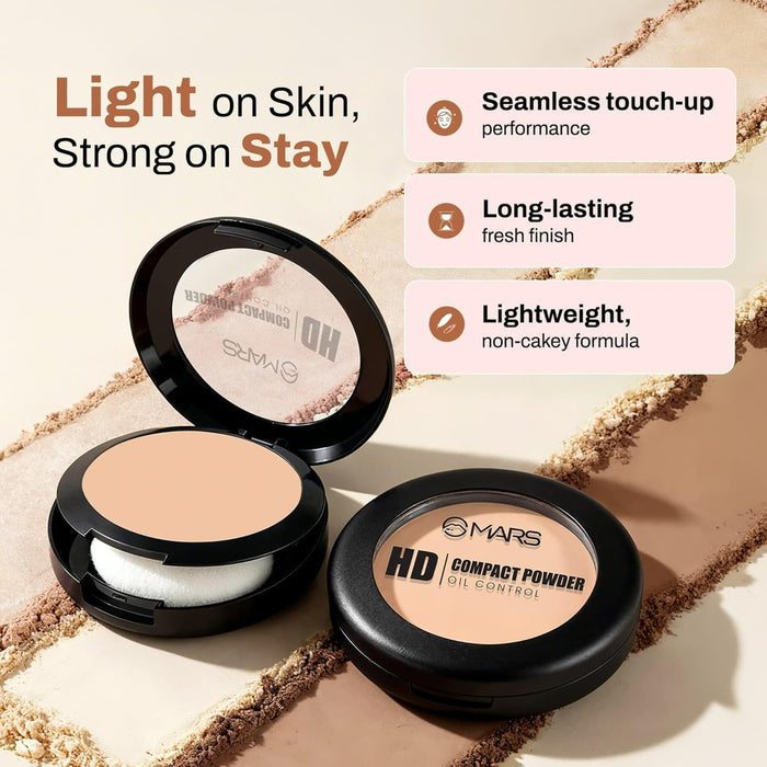 MARS HD Oil Control Compact Powder 8g - 04 Brown Sugar