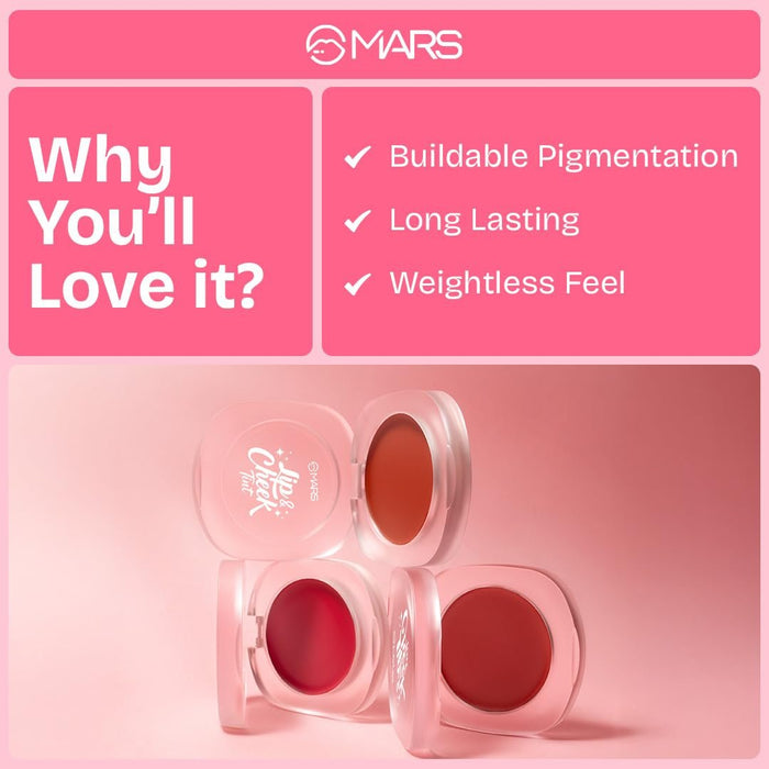 MARS Lip and Cheek Tint 2.8g - Ruby Red 04