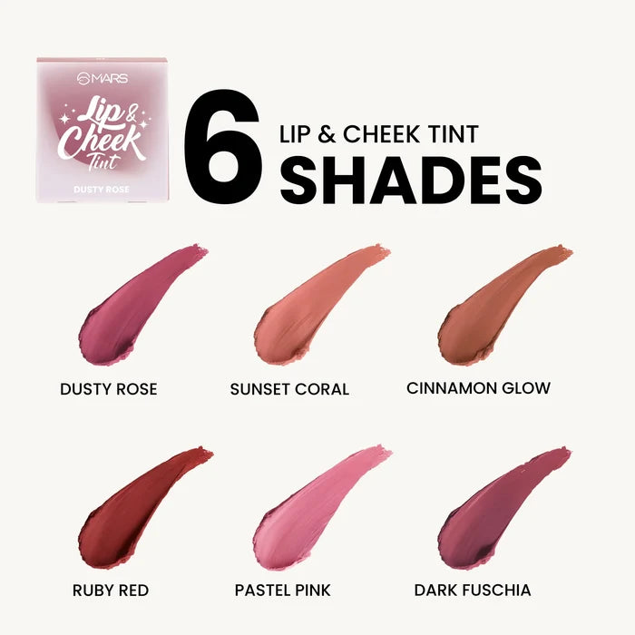 MARS Lip and Cheek Tint 2.8g - Sunset Coral 02