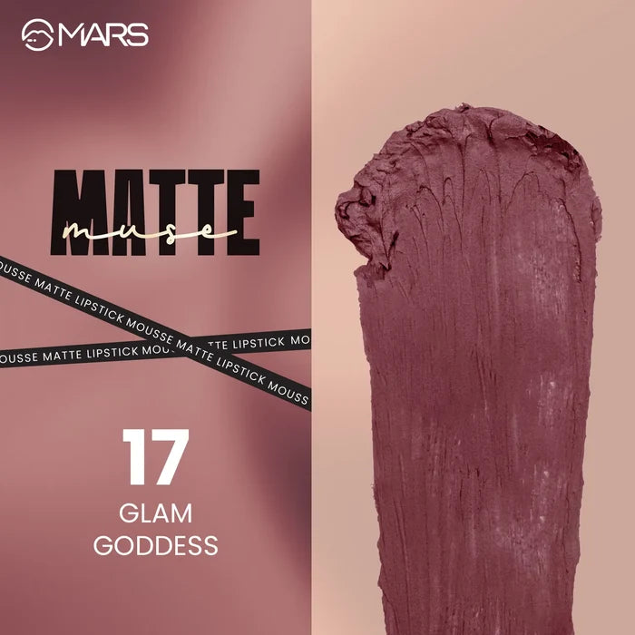 MARS Matte Muse Mousse Lipstick 3ml - 17 Glam Goddess