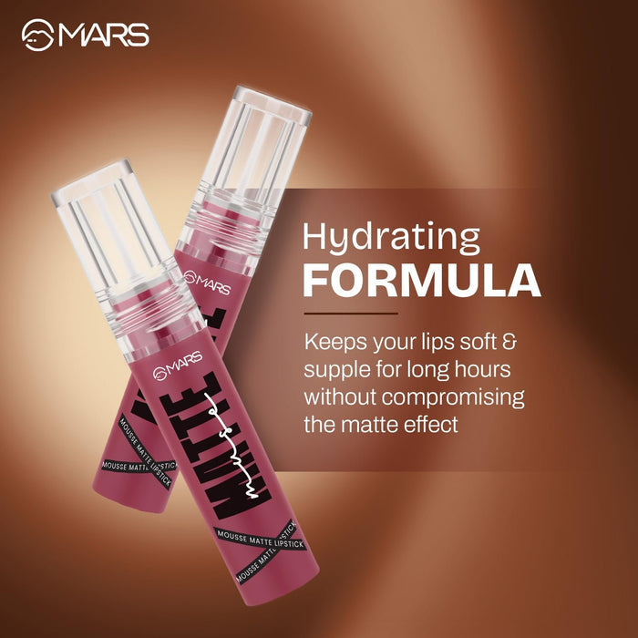 MARS Matte Muse Mousse Lipstick 3ml – 02 Style Icon