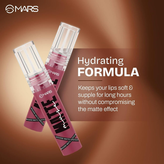 MARS Matte Muse Mousse Lipstick 3ml – 04 Trend Setter