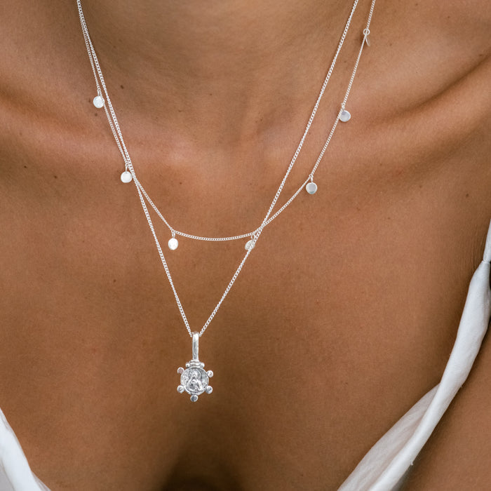 Silver Mary Magdalene Pendant - Symbol of Power, Grace, Loyalty & Adversity