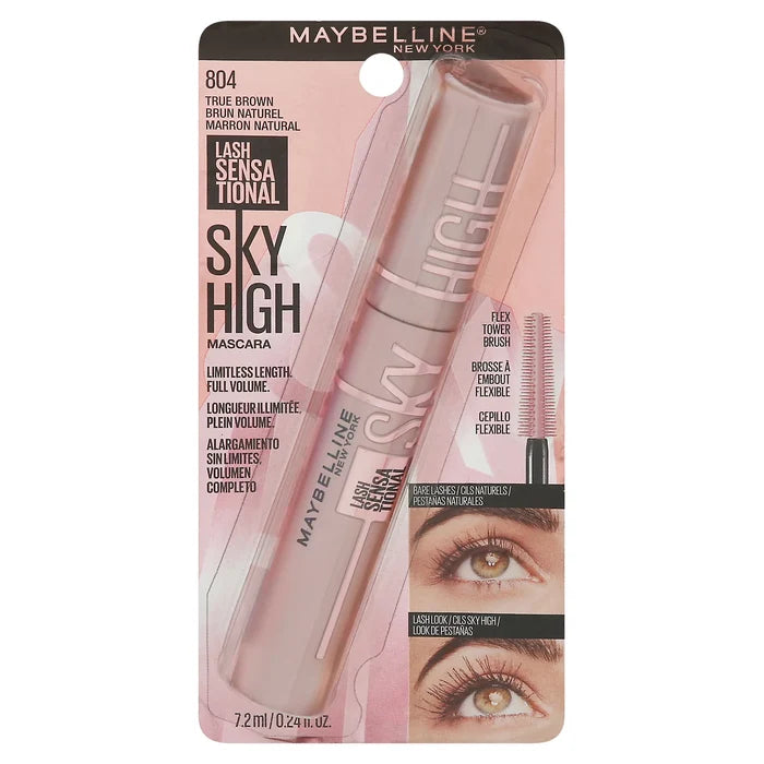 MAYBELLINE Lash Sensational Sky High Mascara - 804 True Brown ماسكارا لاش سنسيشينال سكاي هاي من ميبيلين