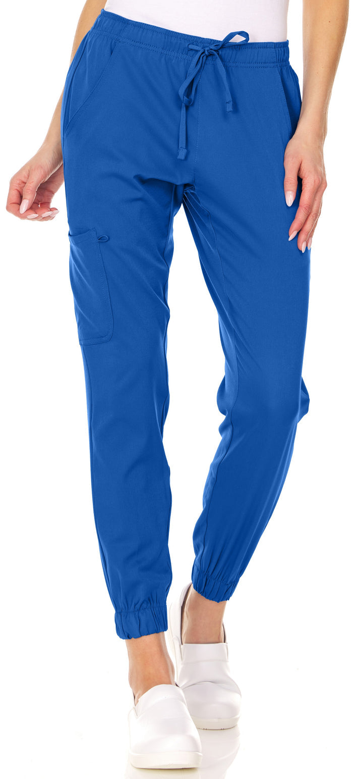 Medichic Leah Elastic Waist Cargo Jogger Scrub Pants