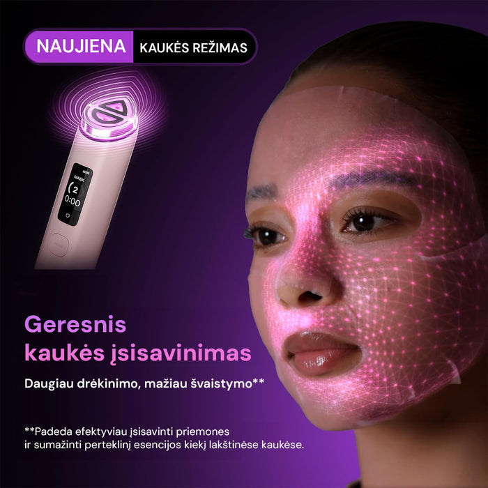 MEDICUBE AGE-R Booster Pro X2 - 7 funkcijų veido odos priežiūros aparatas, rožinis