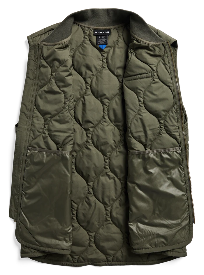Product image of Men's Burton Quilted Synthetic Puffer Vest [Variant: Dried Moss]