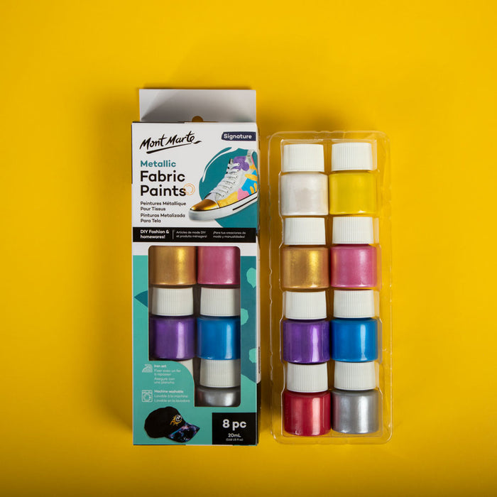 Metallic Fabric Paints Signature 8pc x 20ml