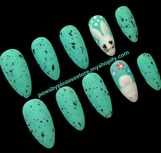 Mint Easter Bunnies - Paws By Picasso Mint Easter Bunnies