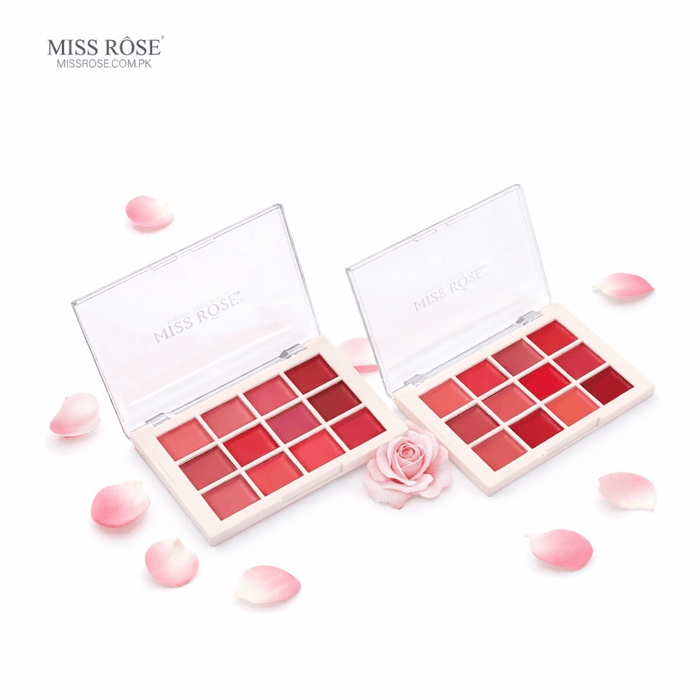 Miss Rose 12 Color Lipstick Palette | Miss Rose Com Pk | Official Store In Pakistan | 100% Authentic Makeup Products