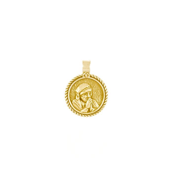 Mother Teresa saint for Compassion Gold Charm
