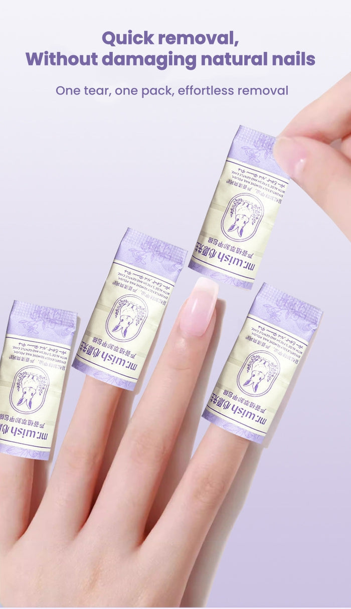 MR.WISH Aloe Extract Nail Remover Pads for Gel Polish T5769