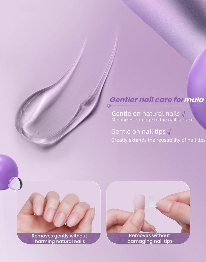 MR.WISH Chubby Purple Solid Nail Art Glue T5770