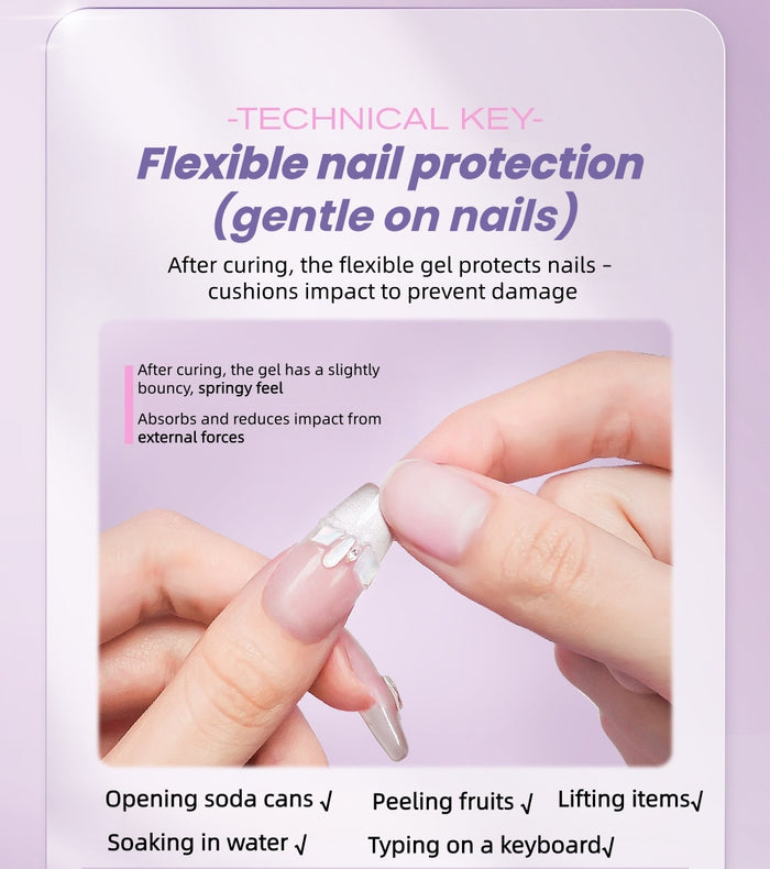 MR.WISH Chubby Purple Solid Nail Art Glue T5770