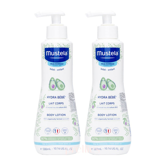 Mustela Hydra-bebe body lotion 300ml (Europe Version) x2pcs (035914)