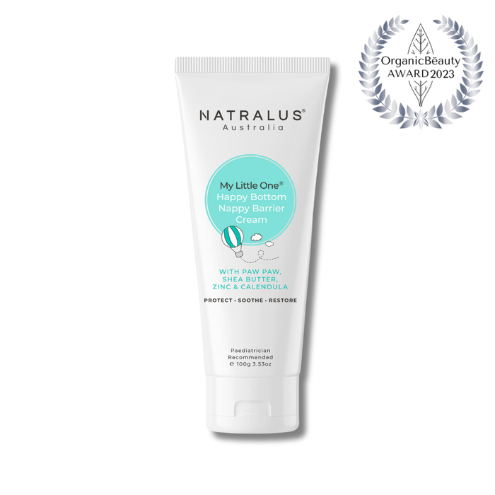 My Little One Happy Bottom Nappy Barrier Cream – natural baby nappy rash protection with Paw Paw, Shea Butter & Zinc.