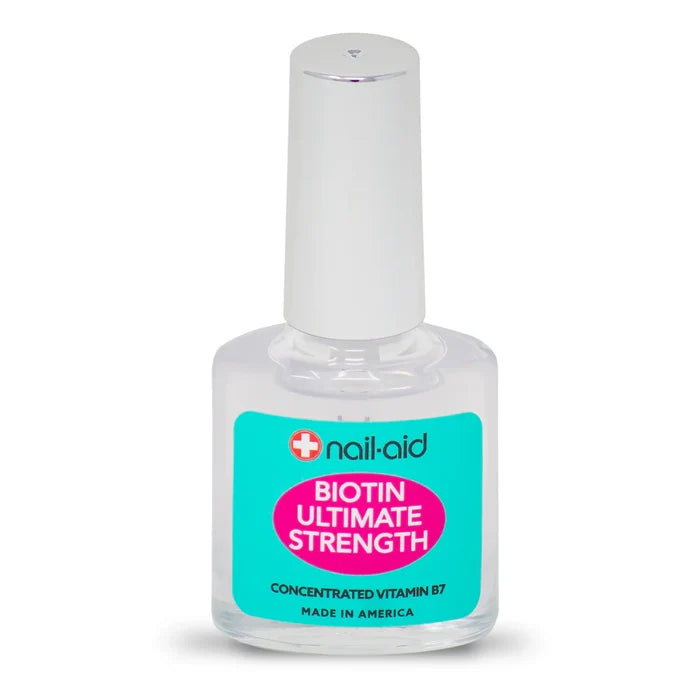 + NAIL AID Keratin 3 Day Growth Armor Hard Nails Ultimate Strength Concentrated Vitamin B7 معالج الاظافر بالبايوتين من نيل ايد
