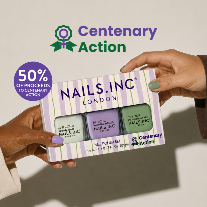 Nails.INC x Centenary Action Suffragette Stripes Nail Polish Set