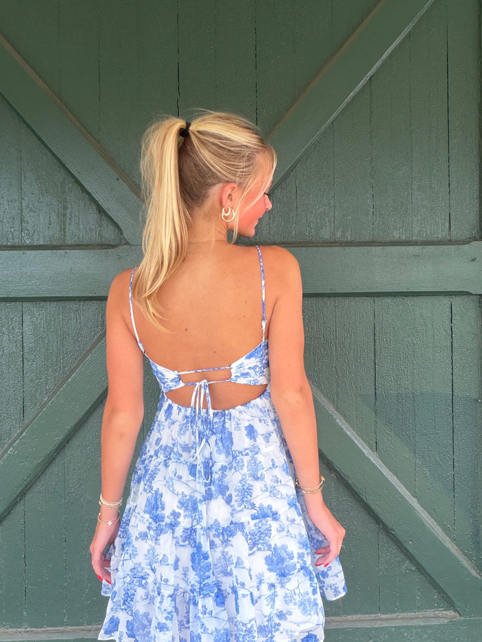 Napa Life Dress-Dense Forest Blue
