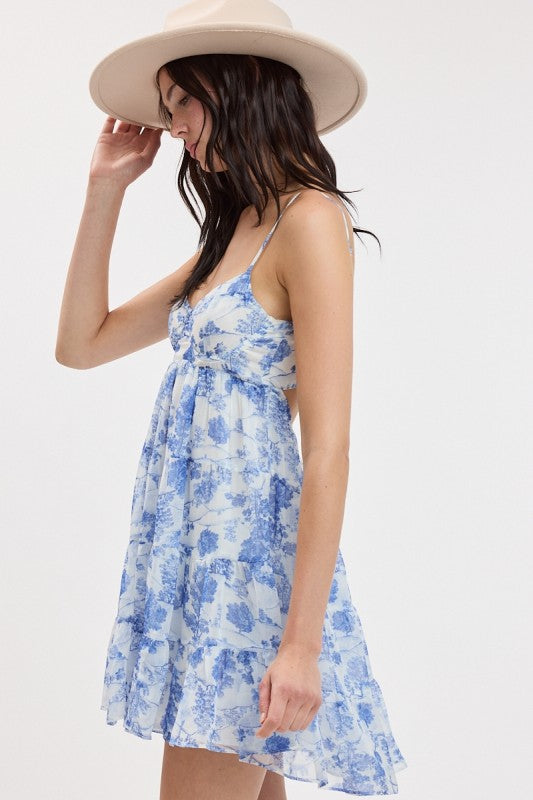 Napa Life Dress-Dense Forest Blue