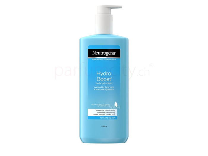 NEUTROGENA hydro boost body gel cream advanced hydration inpired by face care normal to dry skin مرطب البشرة الجافة والعادية بالهايلرونك اسد من نيتروجينا