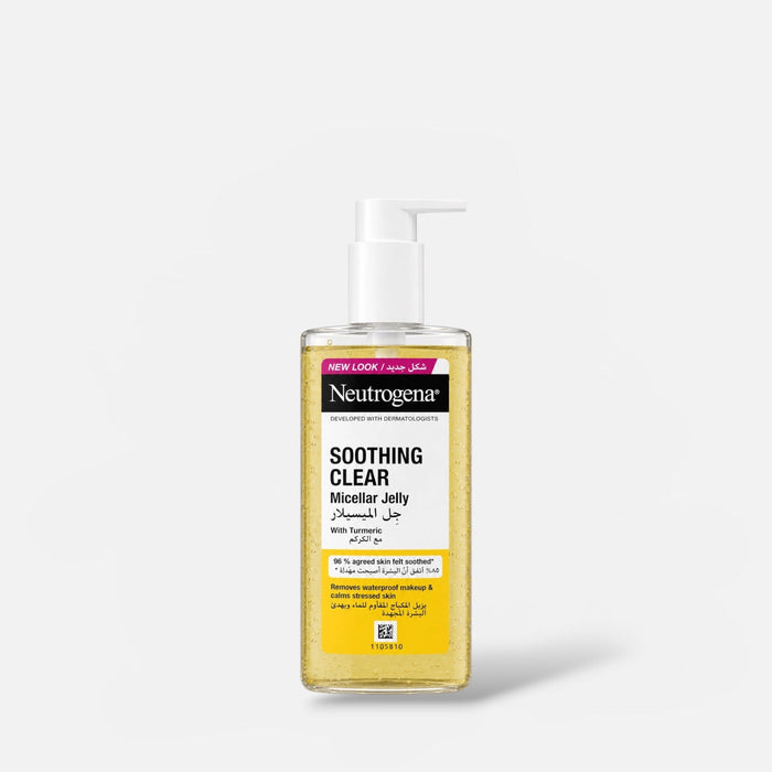 Neutrogena Soothing Clear Micellar Jelly Makeup Remover 200ml مزيل مكياج نيتروجينا جل ميسيلار مهدئ وشفاف - Princess Cosmetics Qatar