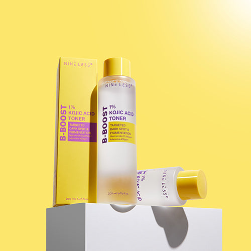 NINELESS B-boost 1% kojic acid toner targeted dark spot & pigmentation تونر الكوجك اسد من ناين ليس