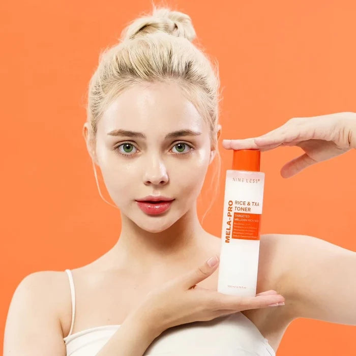 NINELESS mela pro rice & txa toner targeted melanin rich skin تونر البشرة بالارز من ناين ليس