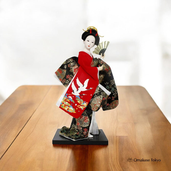 NOELAMOUR Dance Maiko Japanese Doll – Two Cranes Kimono