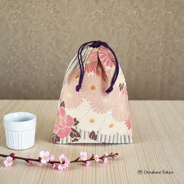 Noren Original Drawstring Bag – Japanese Pattern