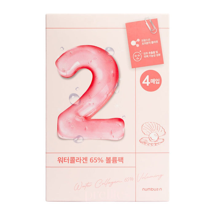 numbuzin No.2 Water Collagen 65% Voluming Sheet Mask (4sheets/box)