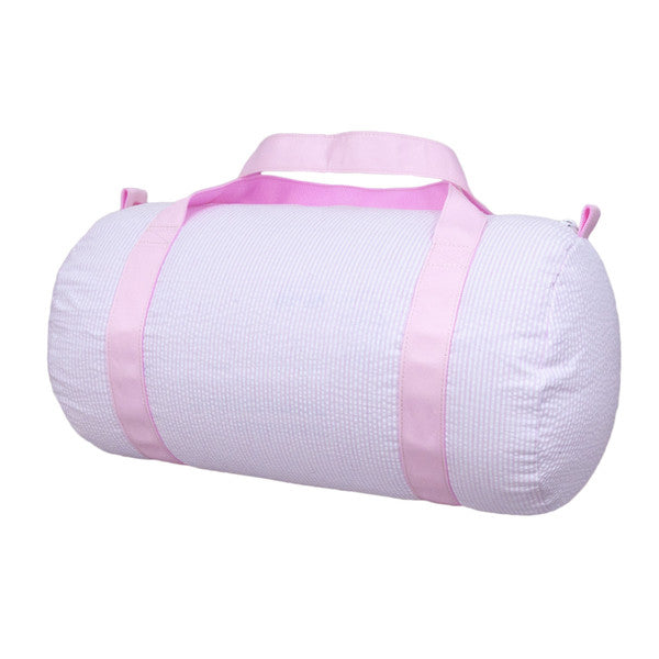 Oh Mint Pink Seersucker Duffle