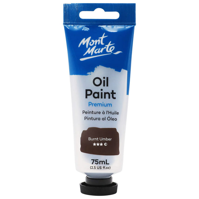 Oil Paint Premium 75ml (2.5 US fl.oz) Tube - Burnt Umber