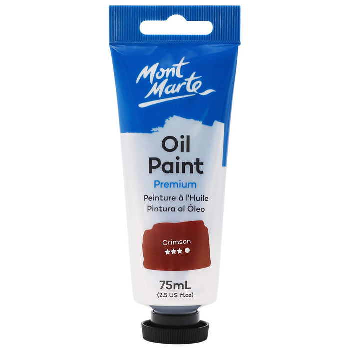Oil Paint Premium 75ml (2.5 US fl.oz) Tube - Crimson