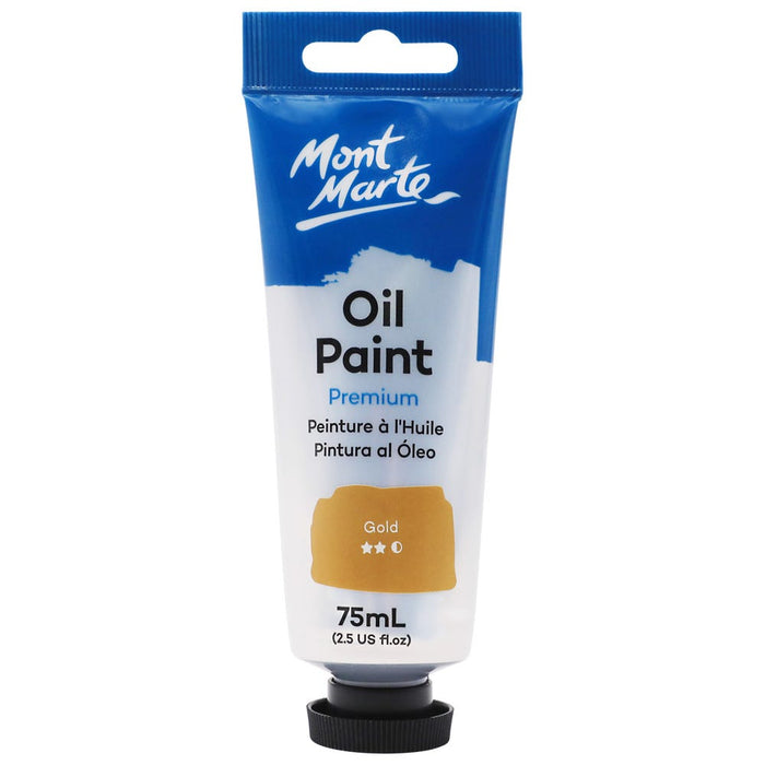 Oil Paint Premium 75ml (2.5 US fl.oz) Tube - Gold