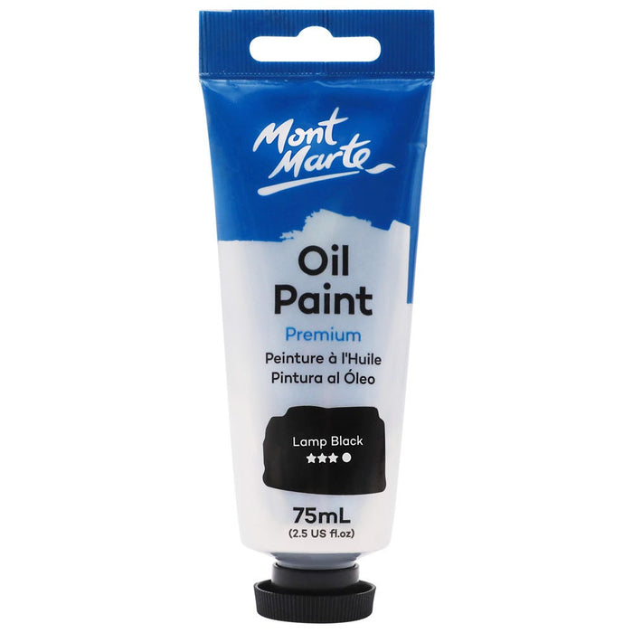 Oil Paint Premium 75ml (2.5 US fl.oz) Tube - Lamp Black