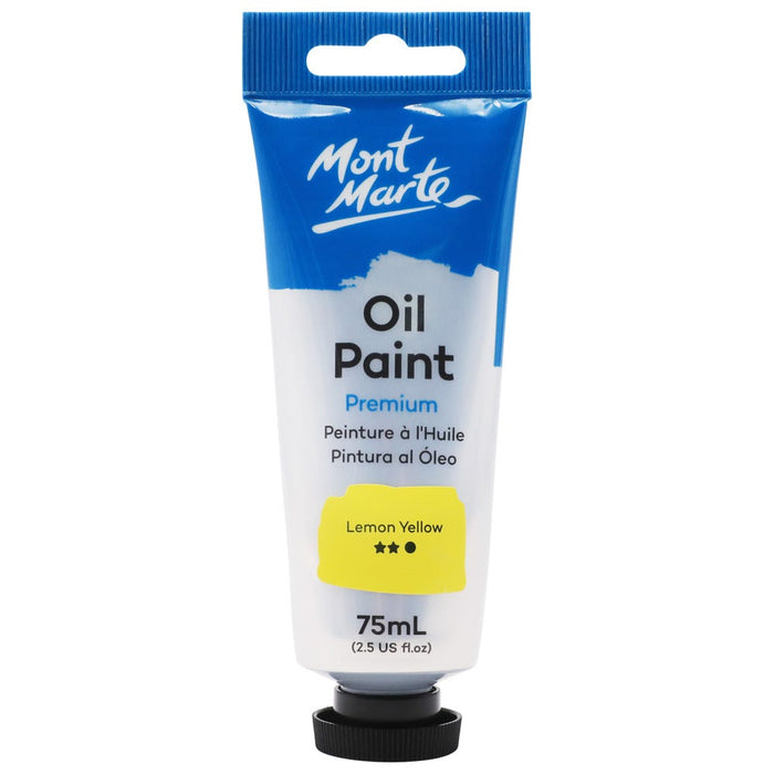 Oil Paint Premium 75ml (2.5 US fl.oz) Tube - Lemon Yellow