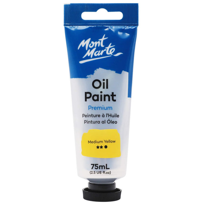 Oil Paint Premium 75ml (2.5 US fl.oz) Tube - Medium Yellow