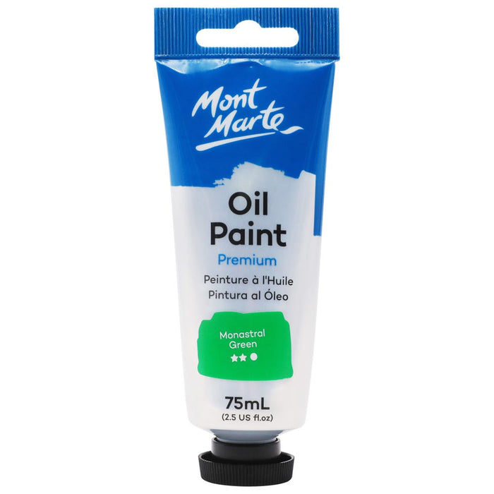 Oil Paint Premium 75ml (2.5 US fl.oz) Tube - Monastral Green
