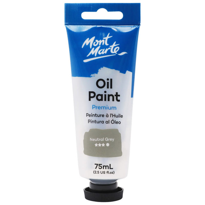 Oil Paint Premium 75ml (2.5 US fl.oz) Tube - Neutral Grey