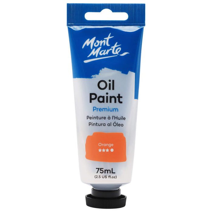 Oil Paint Premium 75ml (2.5 US fl.oz) Tube - Orange