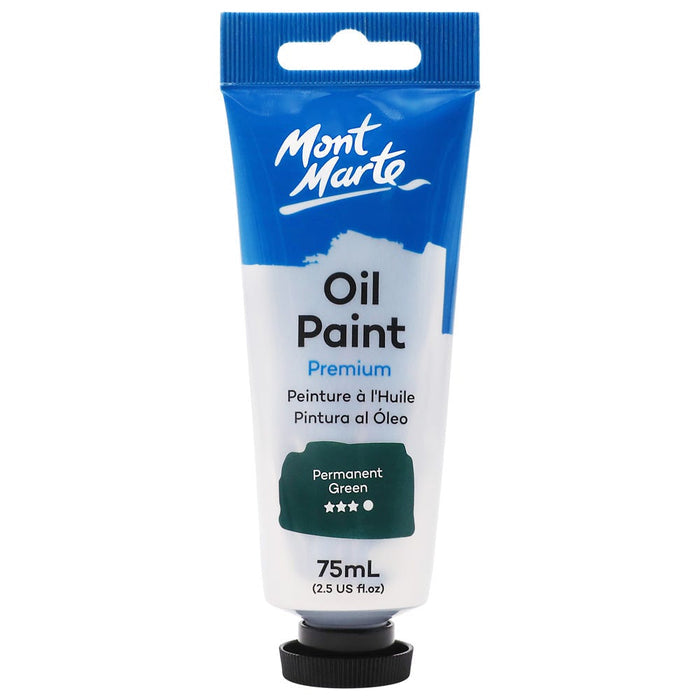 Oil Paint Premium 75ml (2.5 US fl.oz) Tube - Permanent Green
