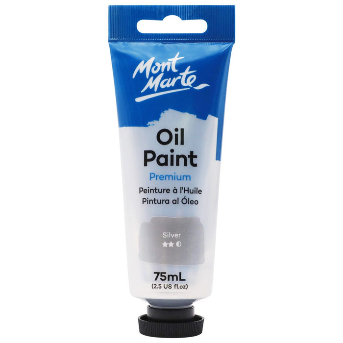Oil Paint Premium 75ml (2.5 US fl.oz) Tube - Silver