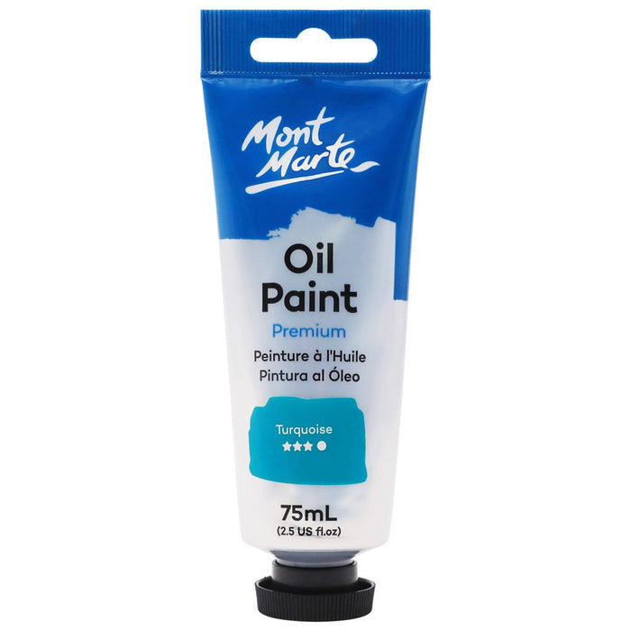 Oil Paint Premium 75ml (2.5 US fl.oz) Tube - Turquoise