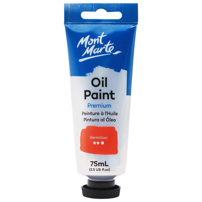 Oil Paint Premium 75ml (2.5 US fl.oz) Tube - Vermilion