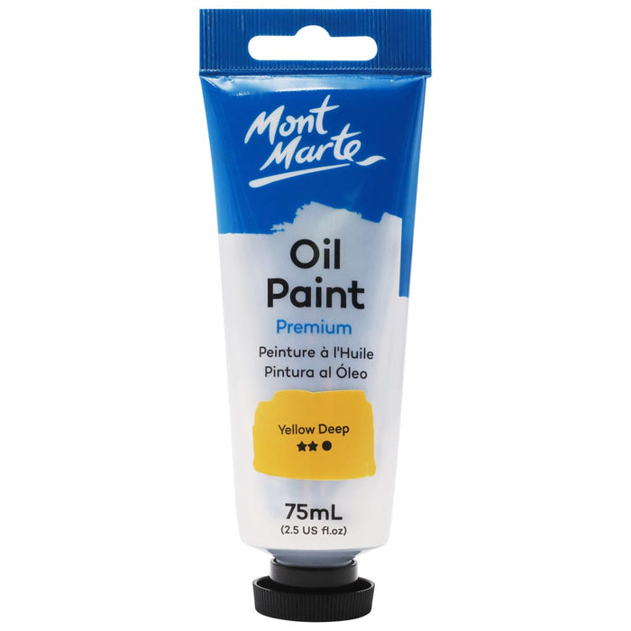 Oil Paint Premium 75ml (2.5 US fl.oz) Tube - Yellow Deep
