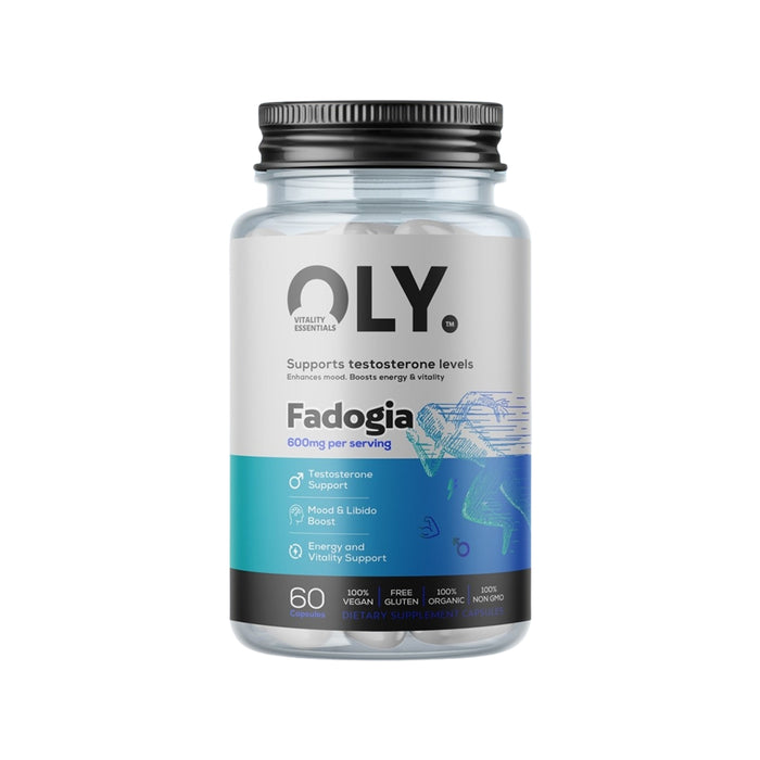 OLY Fadogia Agrestis 600mg – maisto papildas, 60 kapsulių